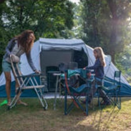 Les Hortensias Grande Tente Familiale Deux Chambres Et Sejour Vue Mer Sur Camping Nature Plestin-les-Grèves Exterior foto