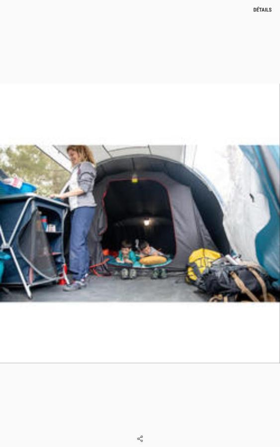 Les Hortensias Grande Tente Familiale Deux Chambres Et Sejour Vue Mer Sur Camping Nature Plestin-les-Grèves Exterior foto