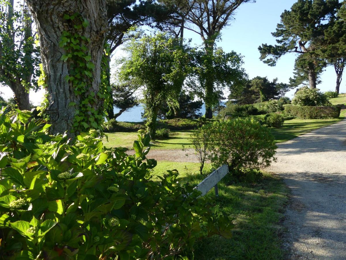 Les Hortensias Grande Tente Familiale Deux Chambres Et Sejour Vue Mer Sur Camping Nature Plestin-les-Grèves Exterior foto