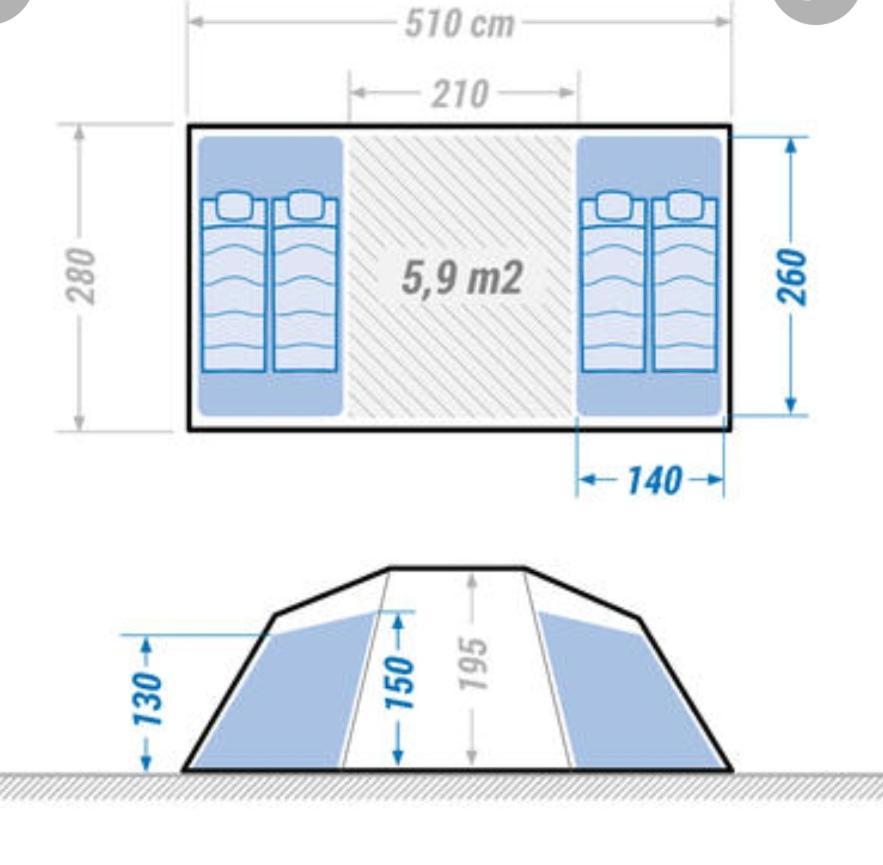 Les Hortensias Grande Tente Familiale Deux Chambres Et Sejour Vue Mer Sur Camping Nature Plestin-les-Grèves Quarto foto